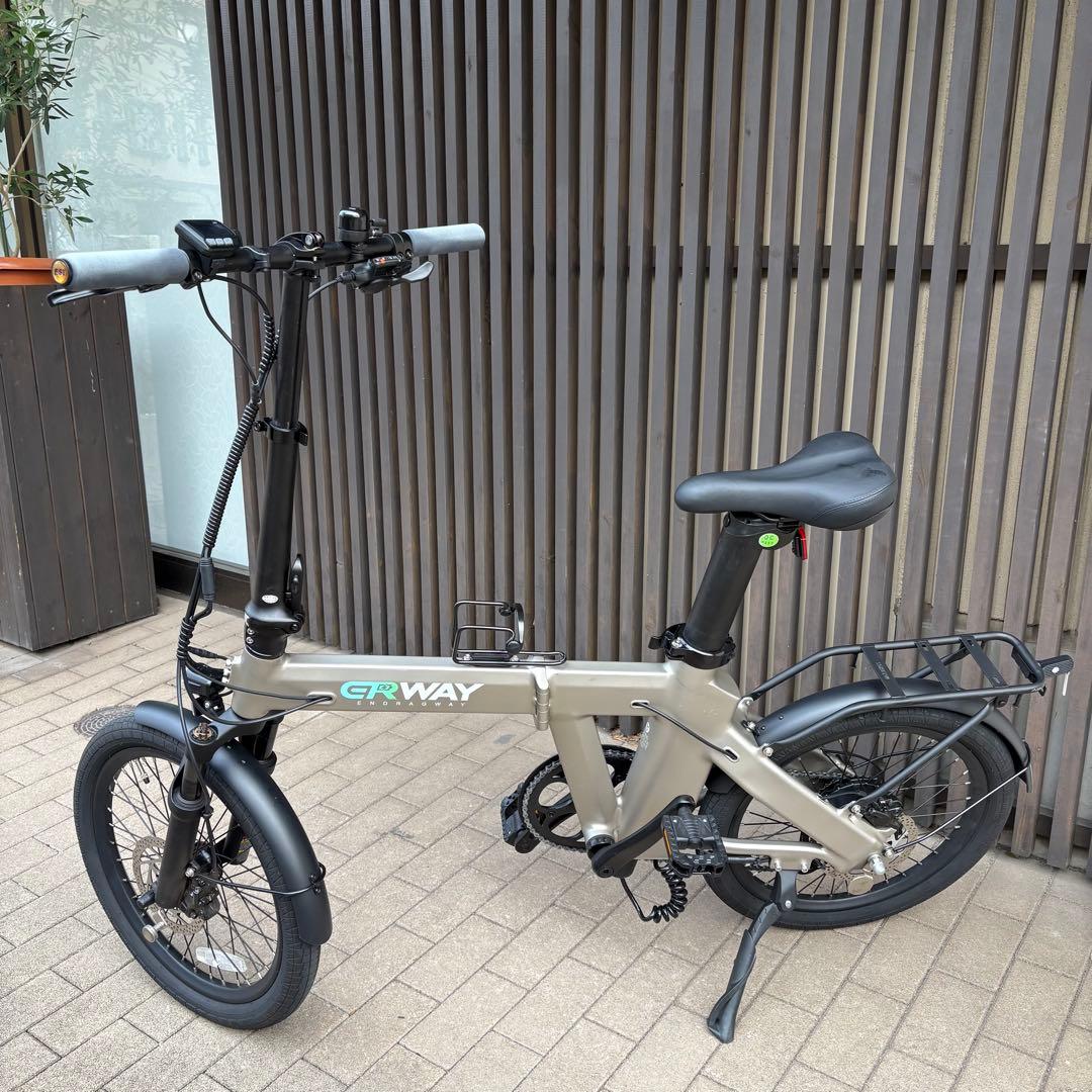 ERWAY A02 折り畳み電動アシスト自転車 予備バッテリー付き、