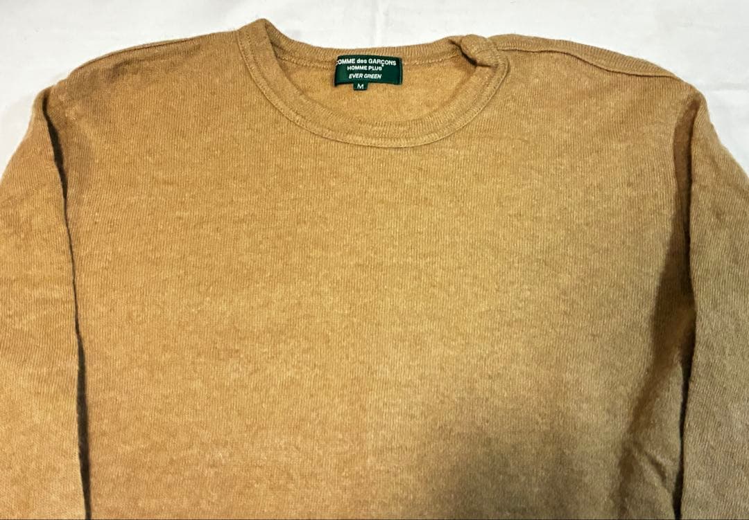 【PLUs】COMME des GARÇONS EGキャメルニット