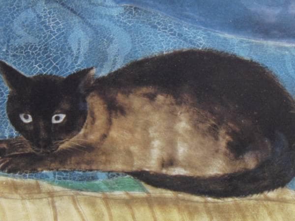 藤田嗣治、【エミリー・クレイン・シャドボーンの肖像（部分）】