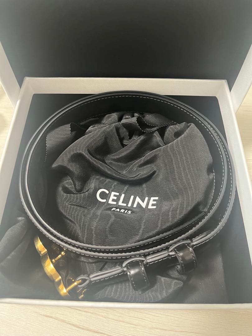 CELINE ブラックベルト UNB0343