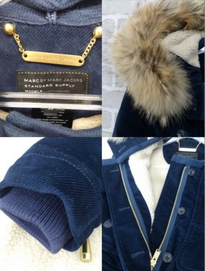 マークバイマークジェイコブスモッズコート ボア ファー付