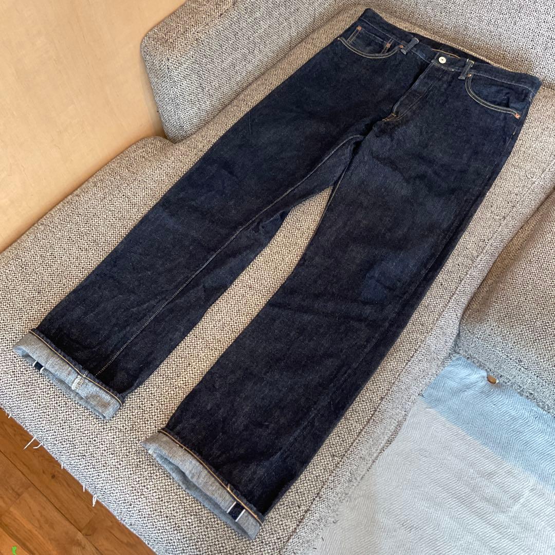 ク*ん様 WAREHOUSE 1001XX　W34　ウェアハウス　黒パッチ　限定