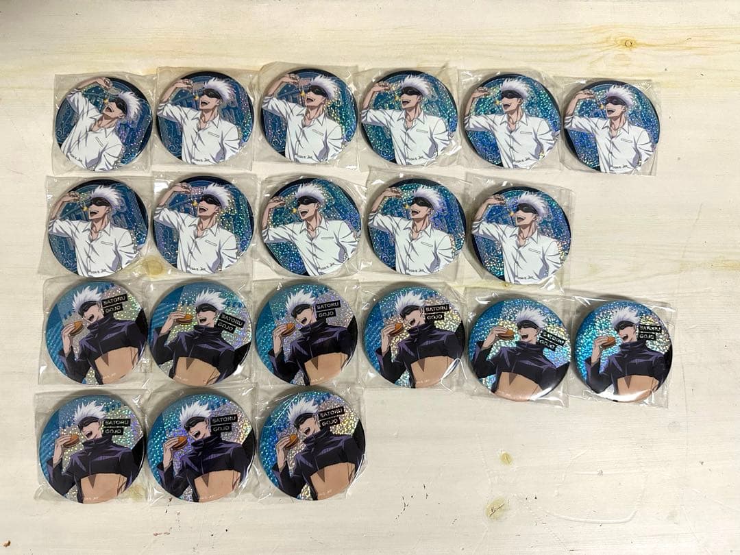 五条悟 セガコラボカフェ 呪術廻戦 ホログラム缶バッジ 缶バッジ