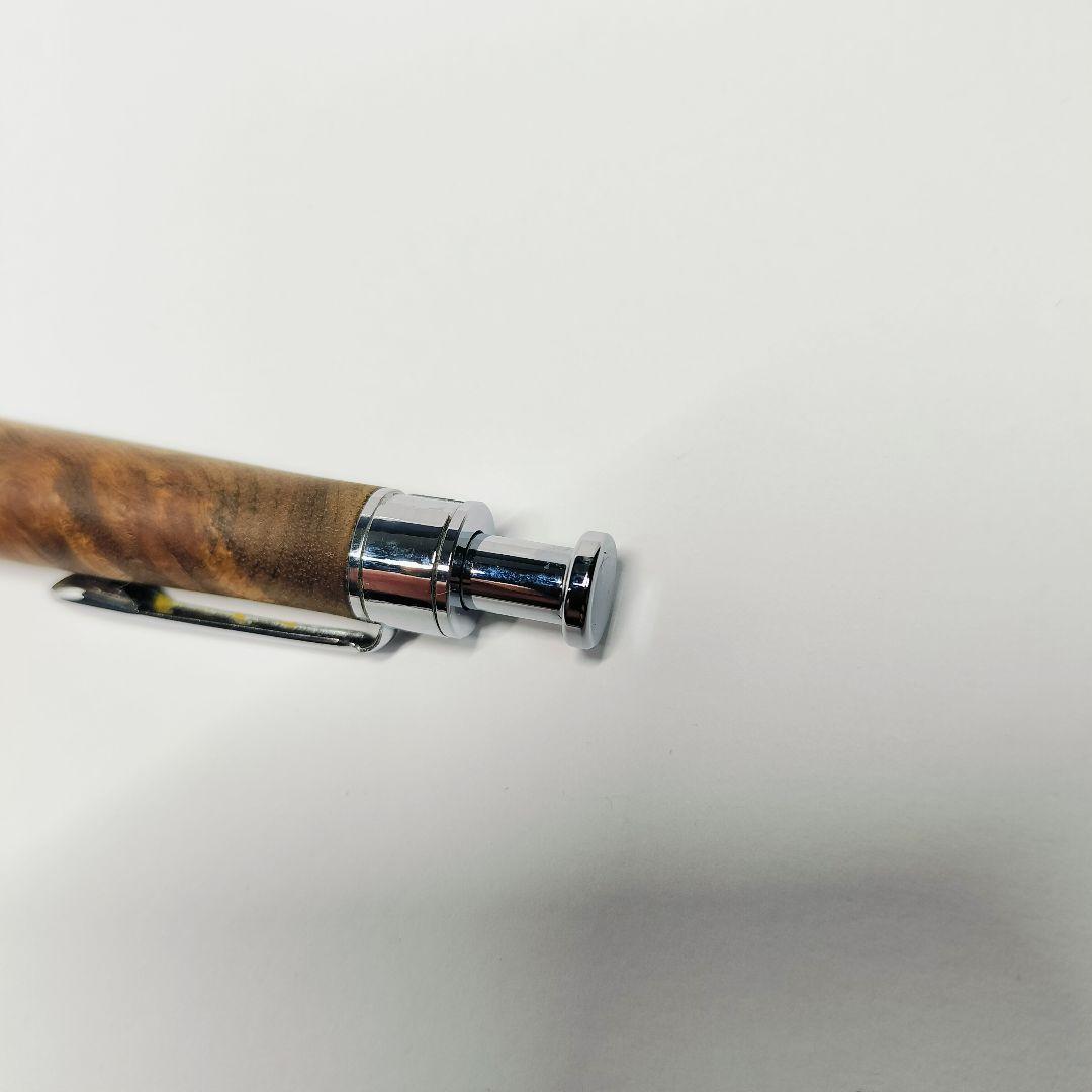 【極上杢】こぶた工房 マーブルウッド シャープペンシル クリップ傷なし