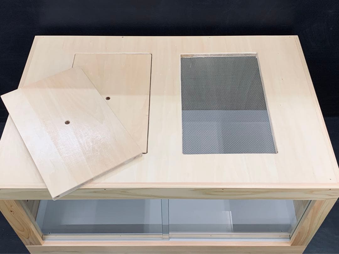 1台限定　ステンメッシュ仕様木製ケージ　900×600×450　小動物、爬虫類用