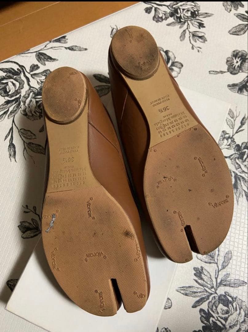 メゾン マルジェラ　足袋バレエシューズ ベージュ 36.5