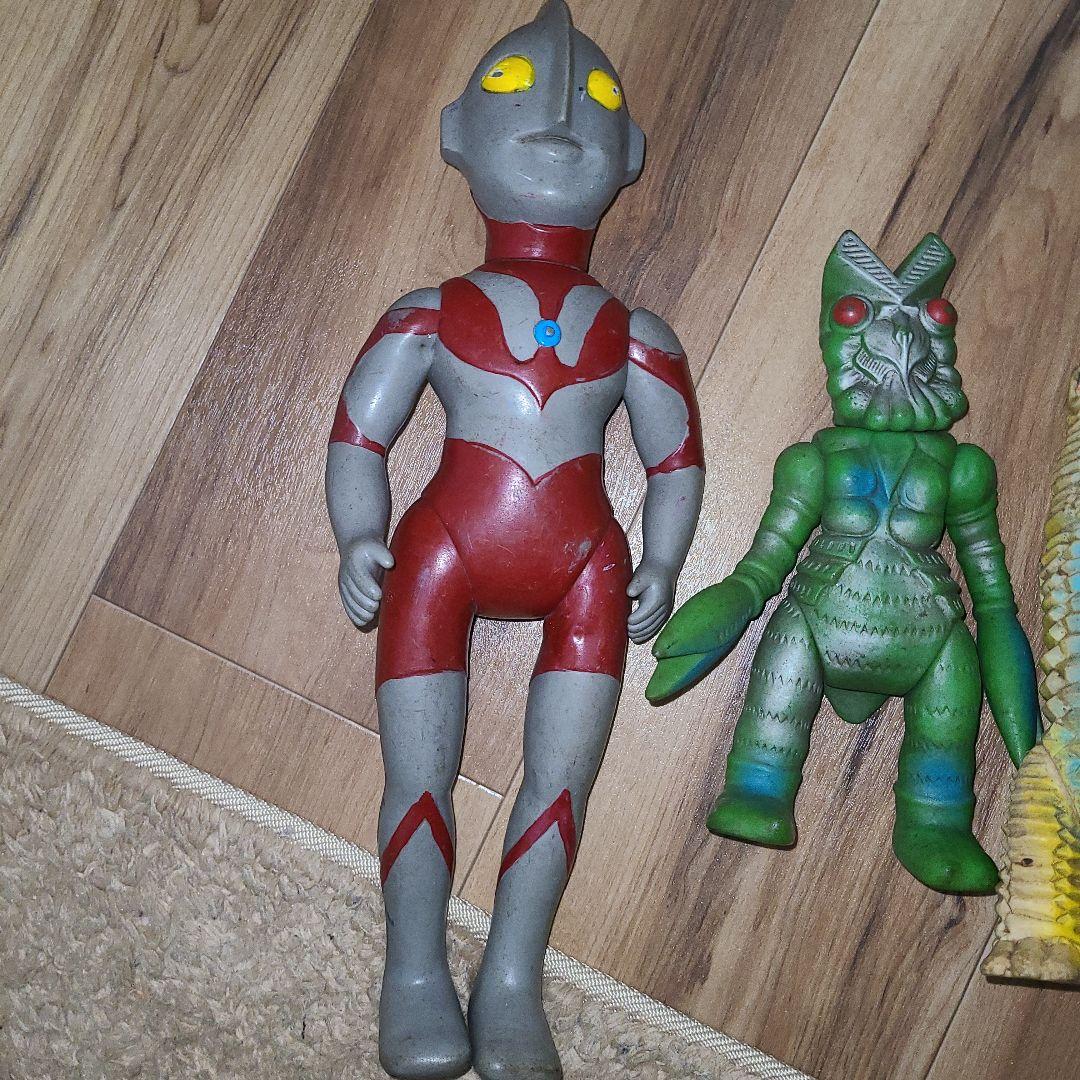 当時物円谷ブルマァクウルトラマンソフビ他レア