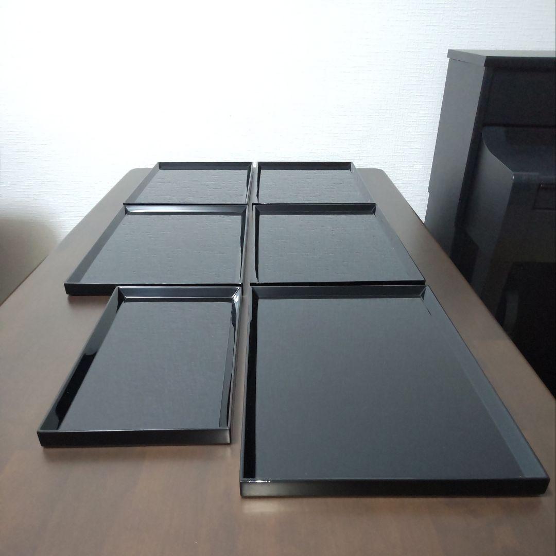 輪島塗 慶塚 おもてなし盆 大5枚 小1枚 共箱