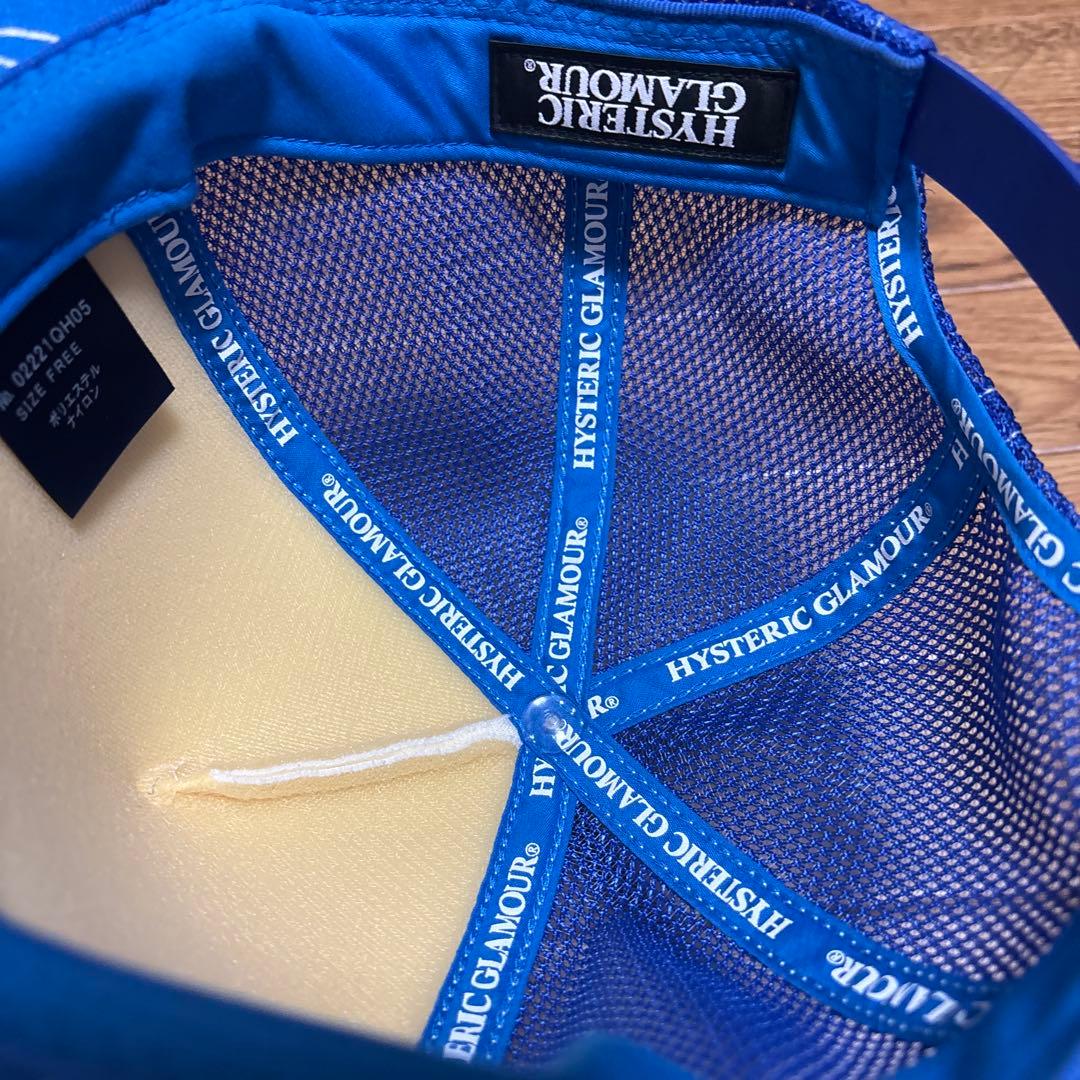 hysteric glamor メッシュキャップ　ブルー　speedster