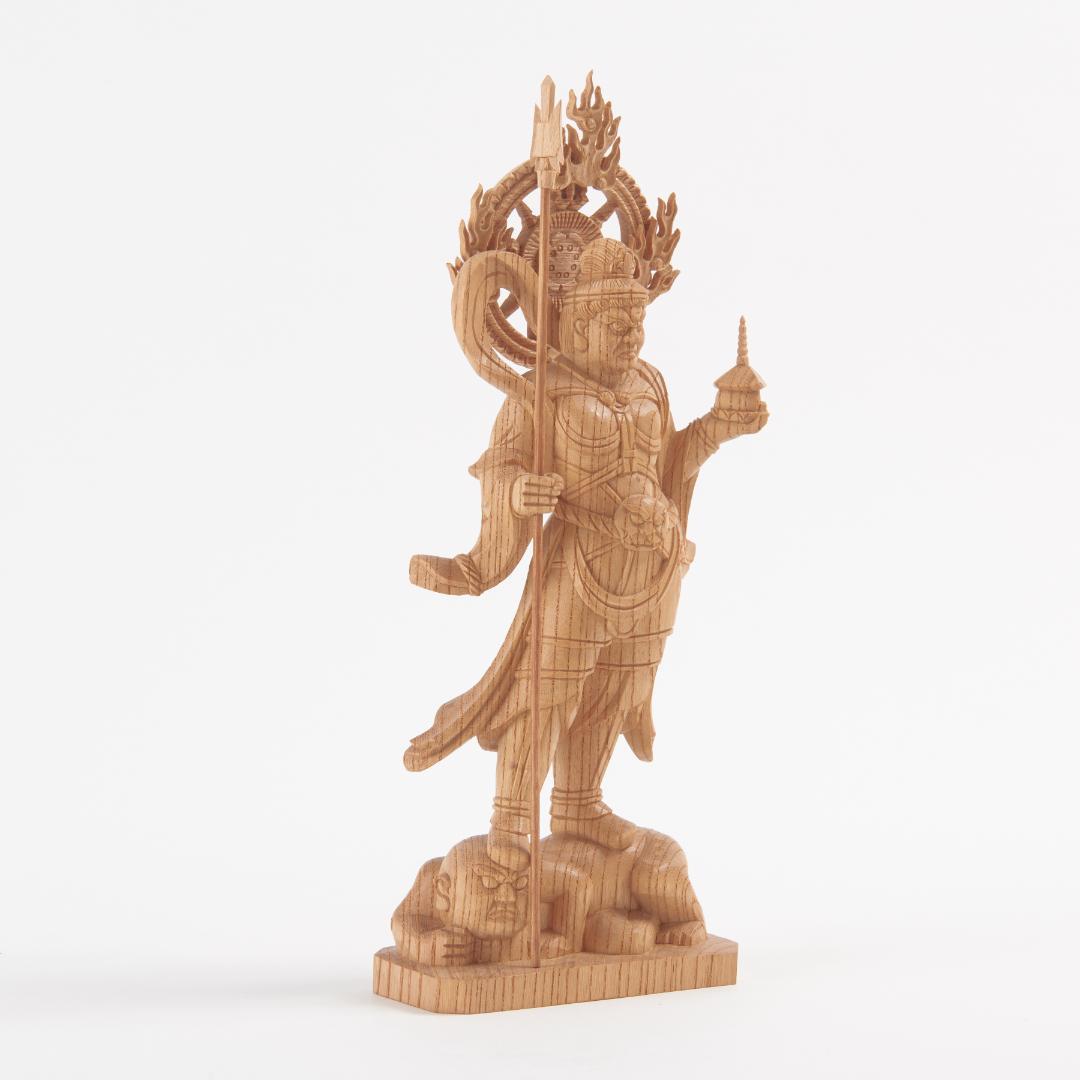 欅　毘沙門天　20ｃｍ #067