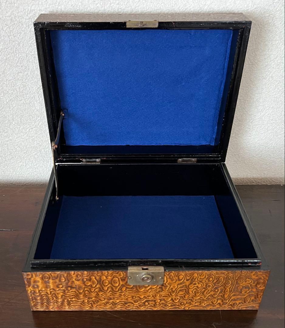 アンティーク木箱 小物収納 美木目