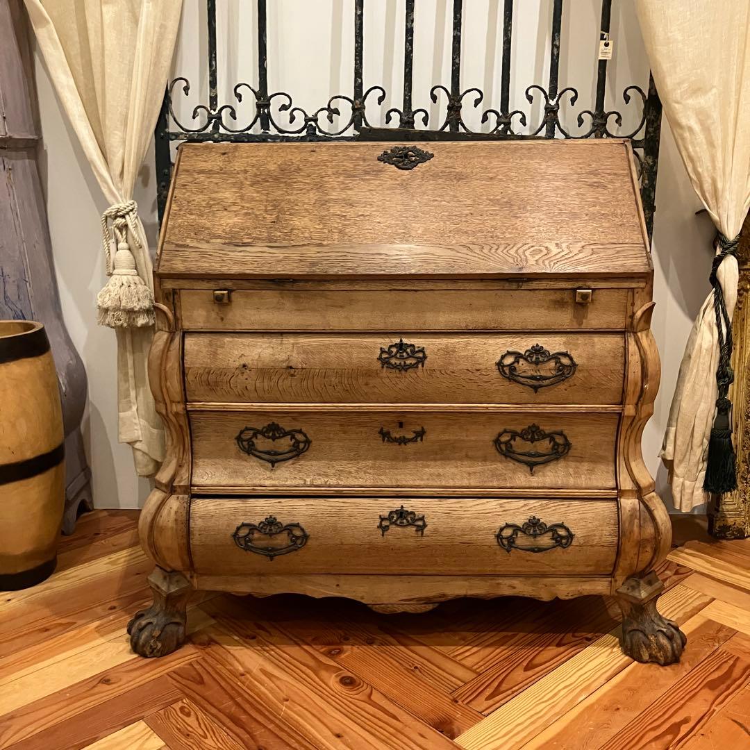 アンティークライティングビューロー(書記台)　チェスト