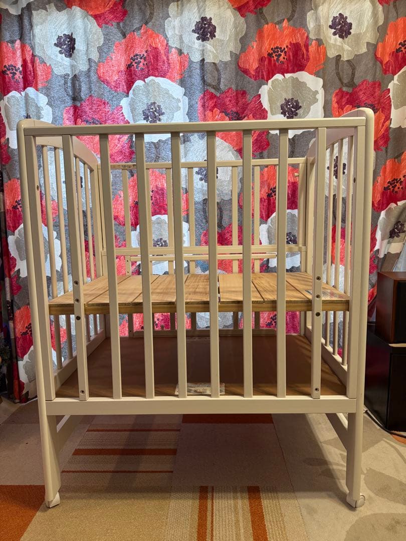 KATOJI ベビーベッド ハイポジションミニ アーチ ホワイト カトージ