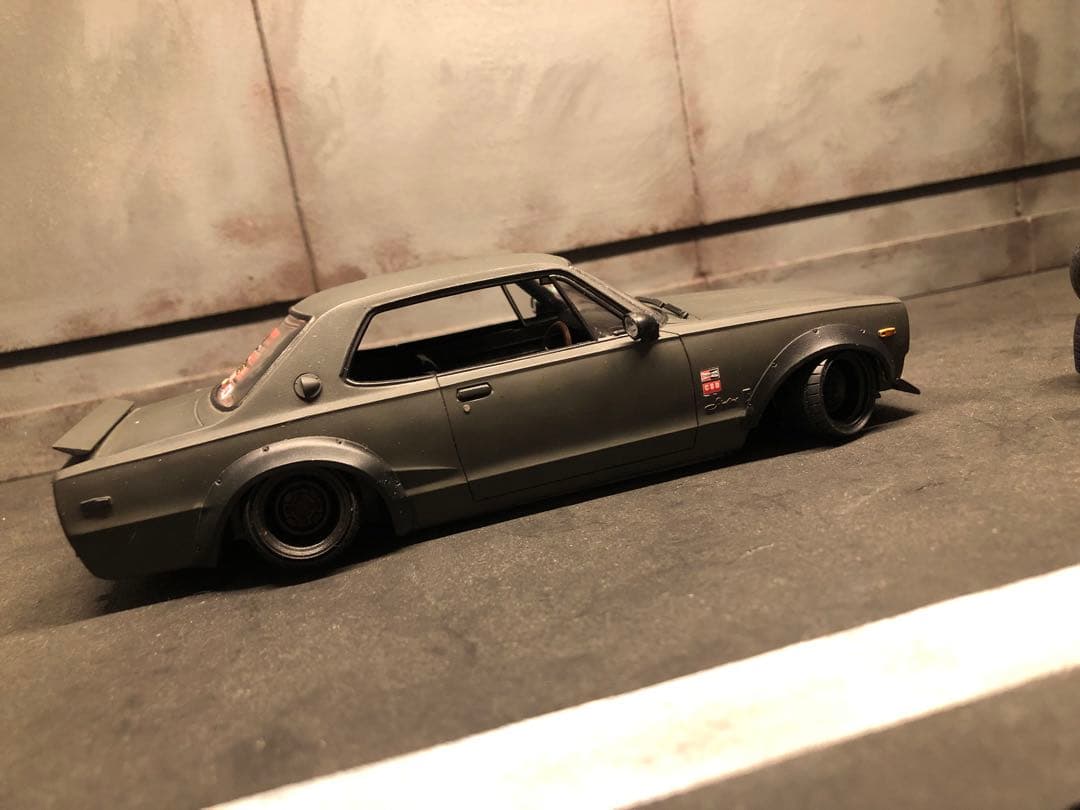 サイン入り箱付き　リバティーウォークハコスカ　プラモデル　完成品