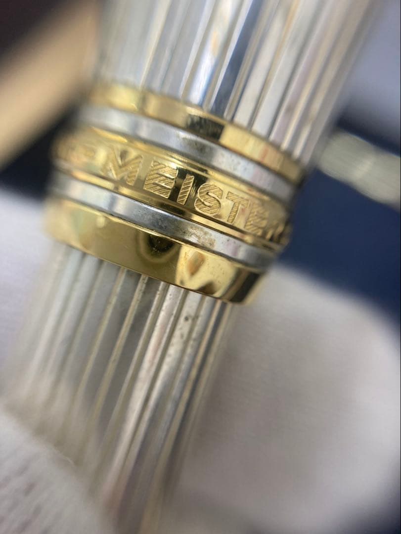 モンブラン マイスターシュテュック ソリテール 万年筆 シルバー 925 18K