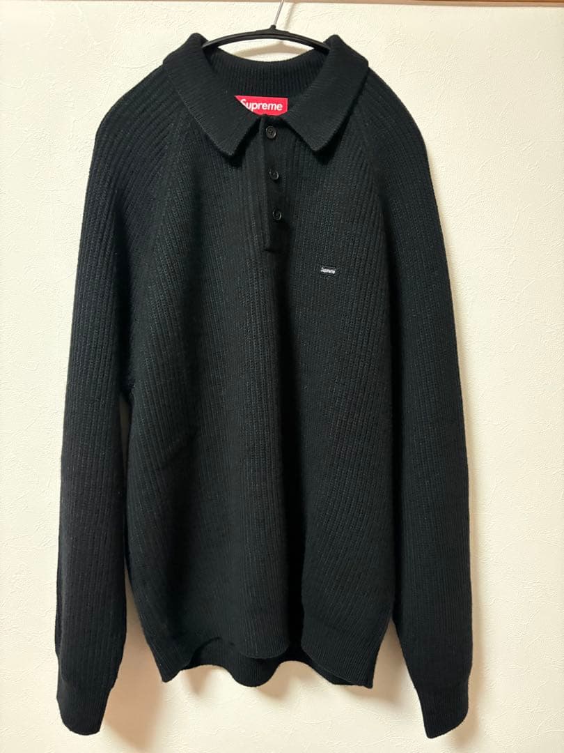 トップス M supreme small box polo sweater black