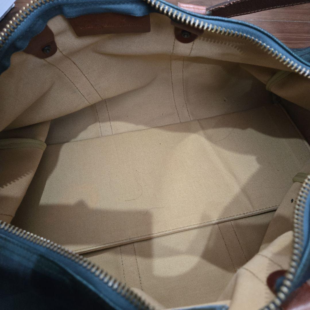 Polo Ralph Lauren グリーンチェック ボストンバッグ