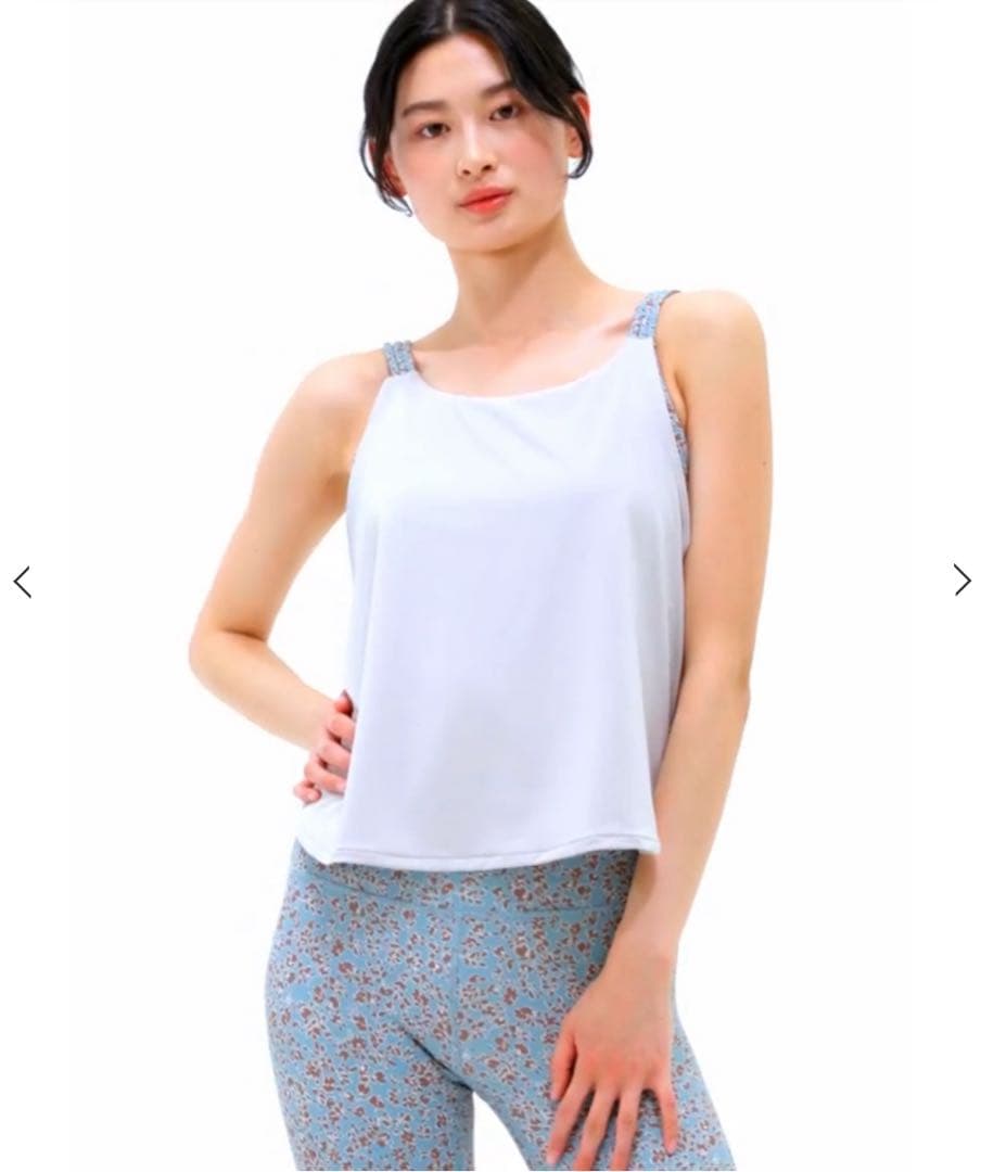 SUKALA 上下セットノスタルジックフラワープリントカバー トップ レギンス