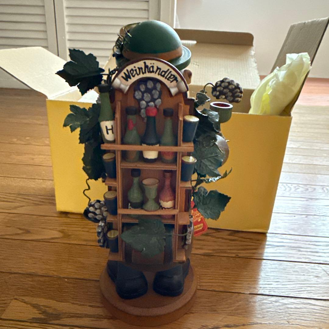 ドイツ製HODDL木製人形Käthe Wohlfahrt取扱ローテンブルク葡萄