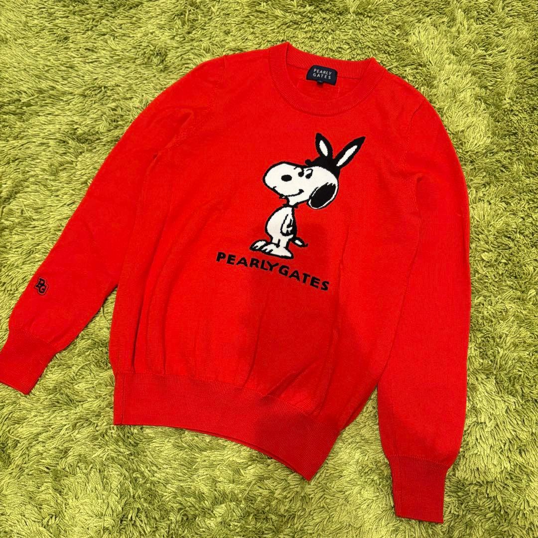 パーリーゲイツ PEARLYGATES スヌーピー ニット セーター サイズ0