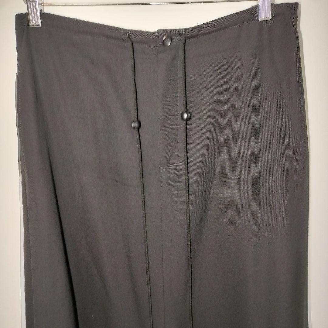 【希少】Y's ワイズ ルーズ ガウチョ パンツ ブラック黒 L イージーパンツ