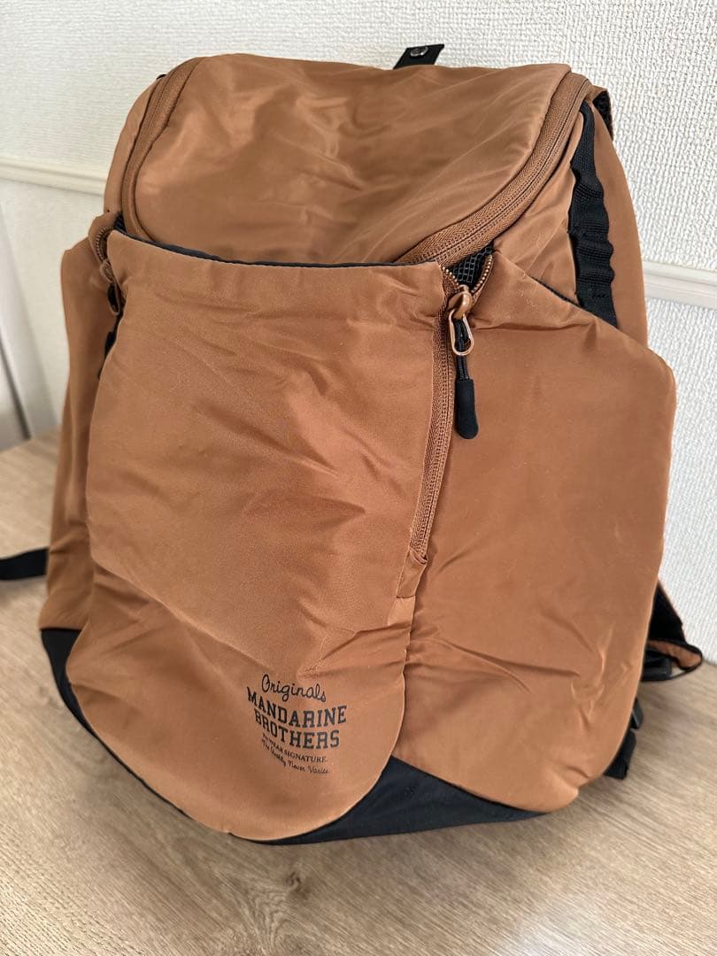 マンダリンブラザーズ　ウィンストンハグバッグ　ブラウン