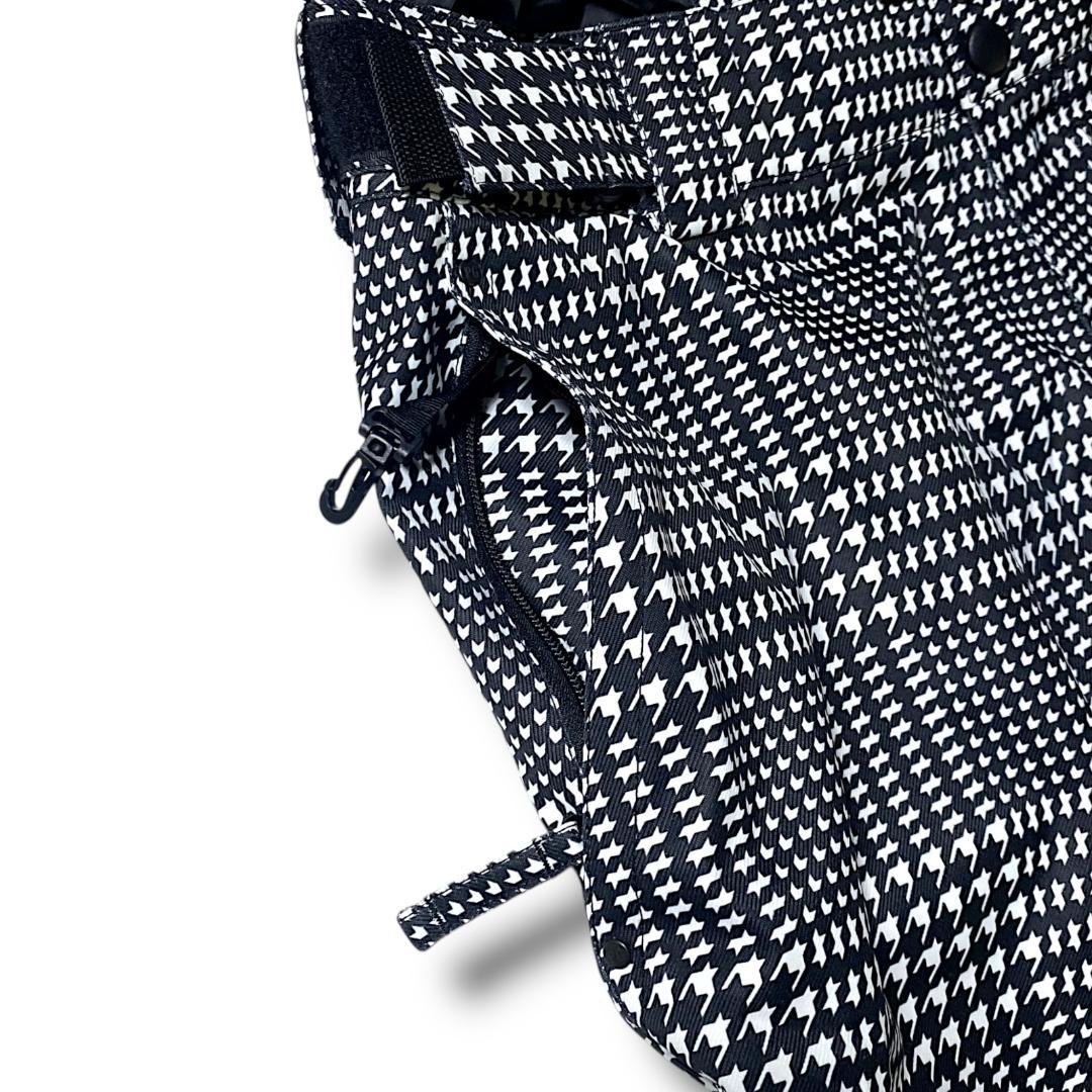 4 定価4万 パーリーゲイツ 千鳥格子柄 スノーウエア パンツ スノボ ロゴ