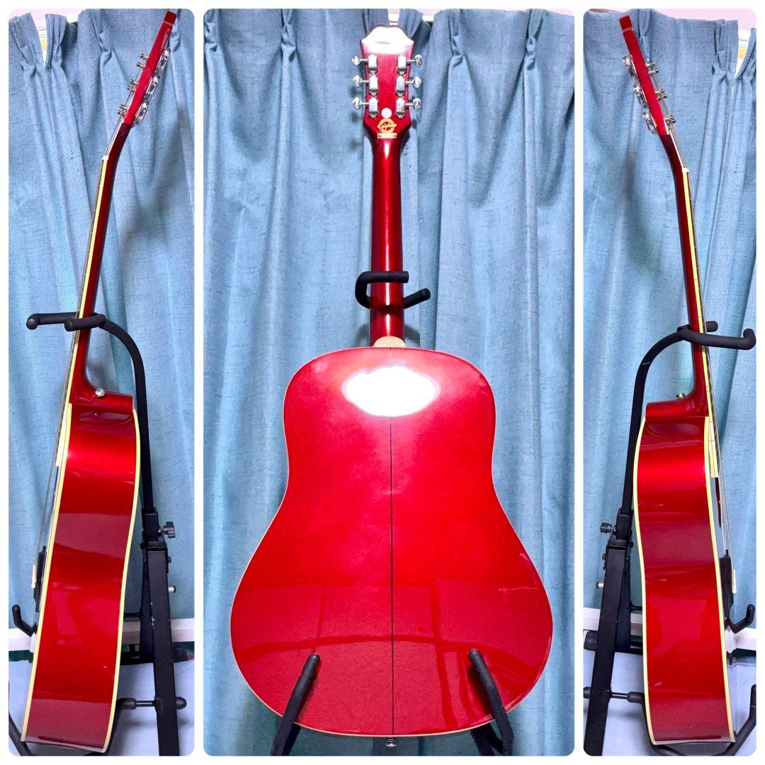 【牛骨★ギブソン直系】Epiphone☆EJ-45S赤【弾き易く調整☆新品弦】