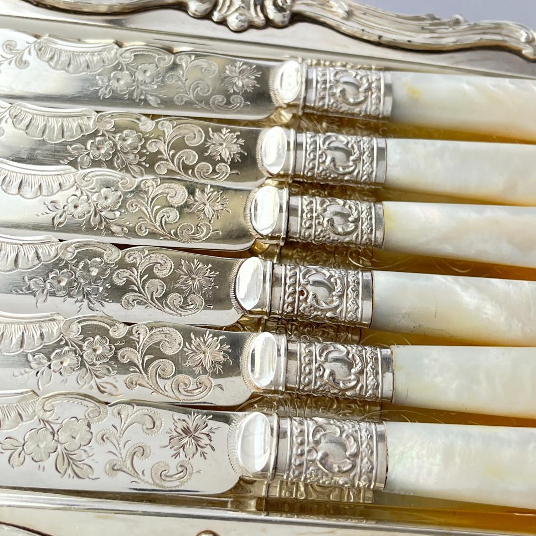 【Saunders & Shepherd】【白蝶貝】カトラリーセット