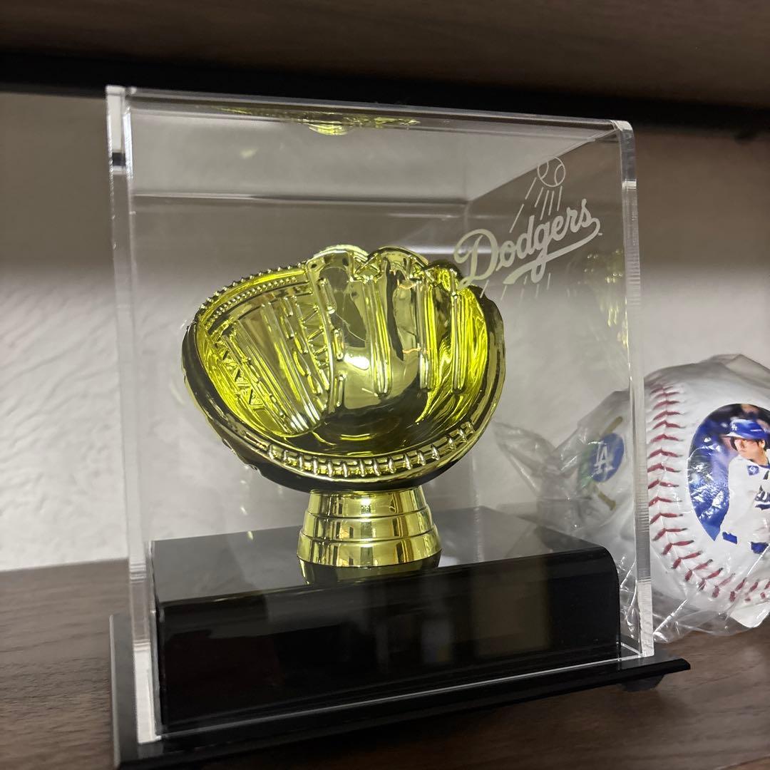 ドジャース　野球ボールケース　記念ボール付き