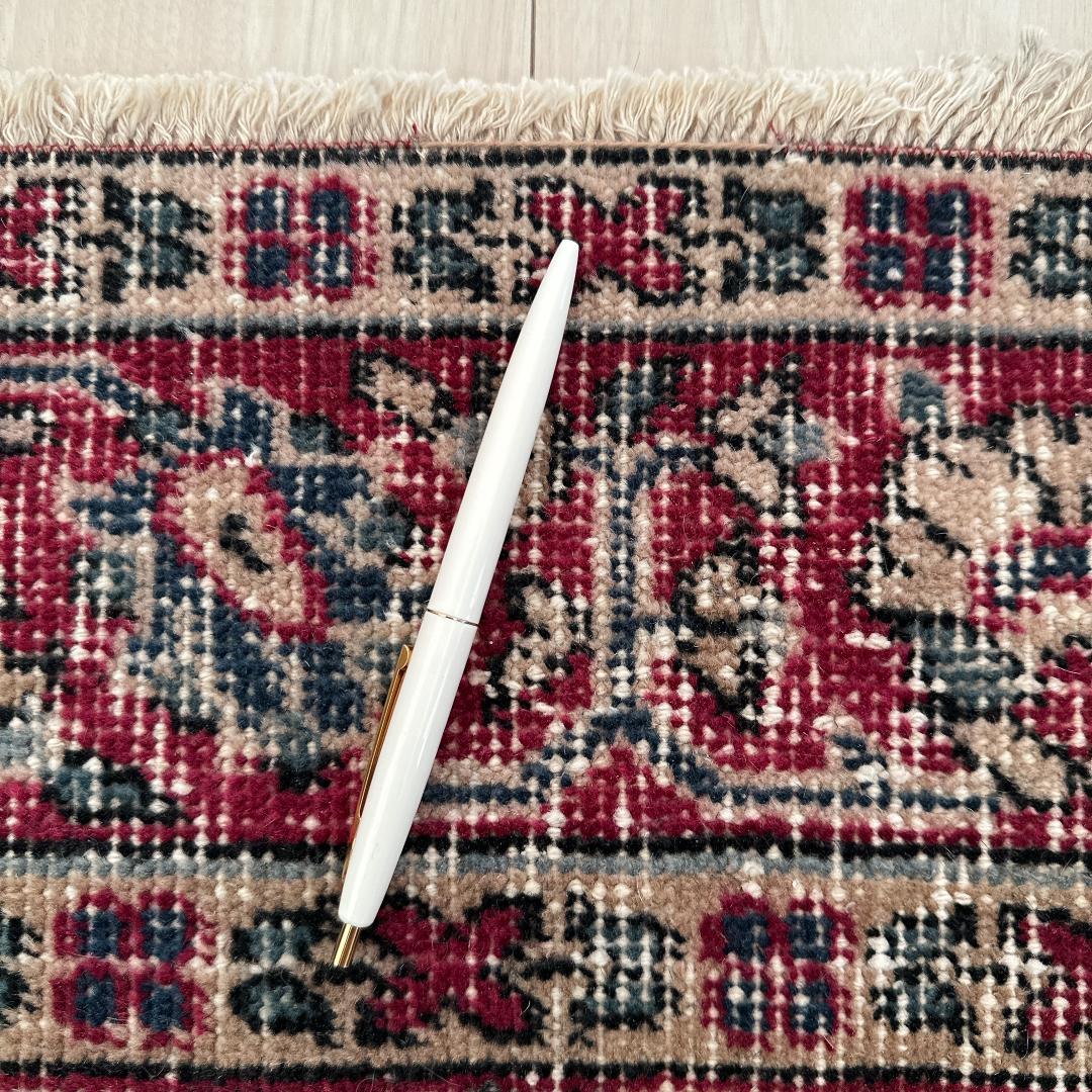 【訳アリ】トルコ ヴィンテージラグ A102 レア インディゴブルー レッド