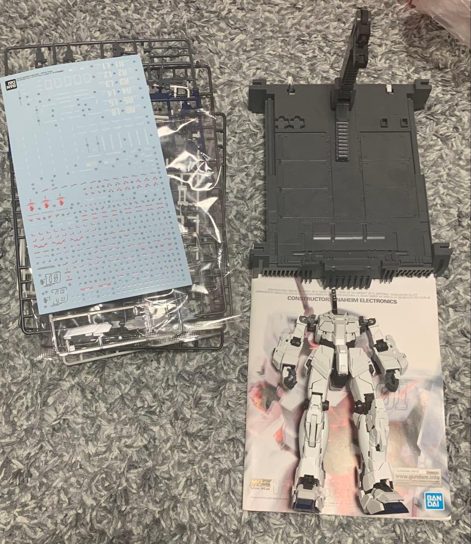 ユニコーンガンダムMGEX 組み立て途中品