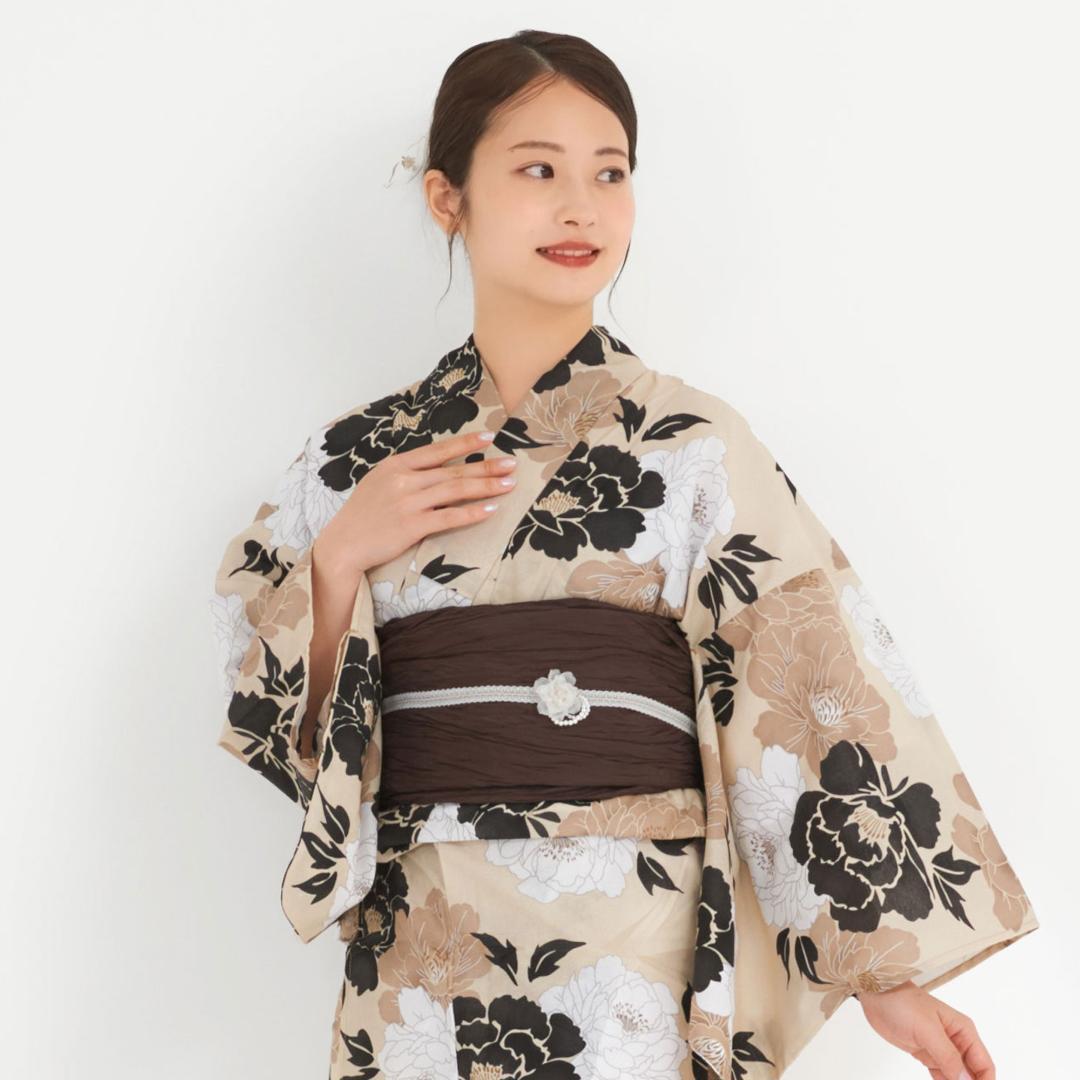 浴衣 レディース 2点セット 二部式 セパレート 兵児帯 ki05