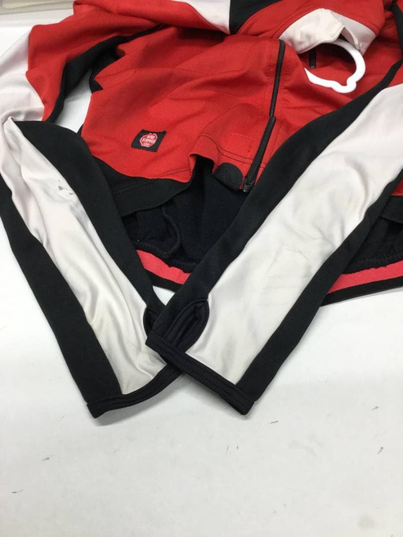 カステリ サイクルジャージ 長袖 裏起毛 ウインドストッパー Lサイズ