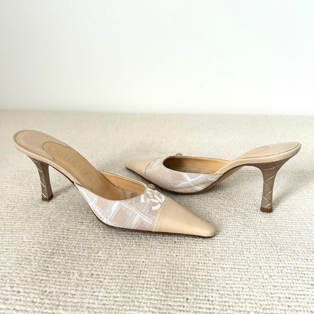 CHANEL シャネル パンプス ミュール ヒール 23cm