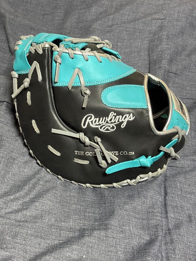 Rawlings ローリングス 軟式ファーストミット ブラックMグリーン 右投用