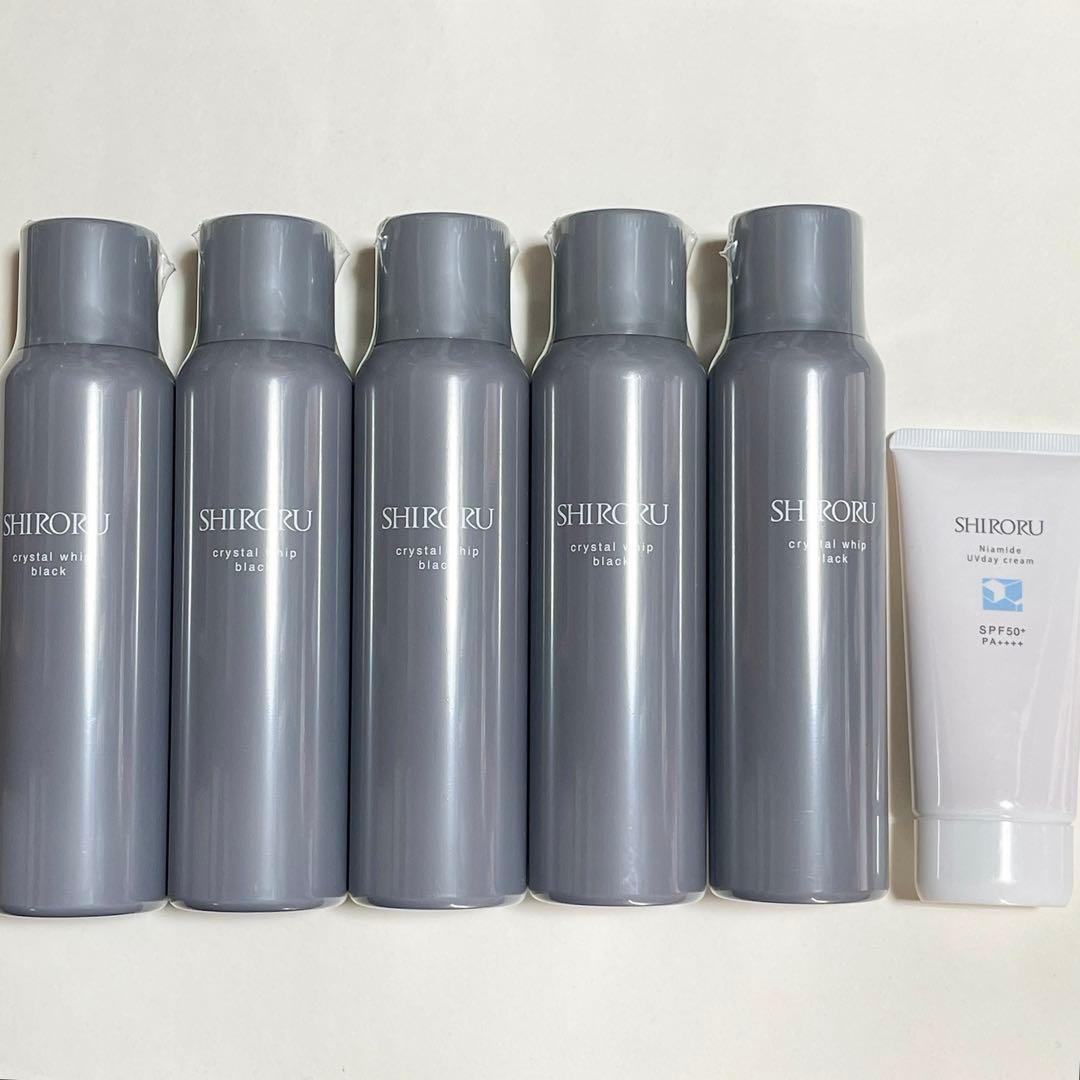 シロル クリスタルホイップブラック 5本・日焼け止め