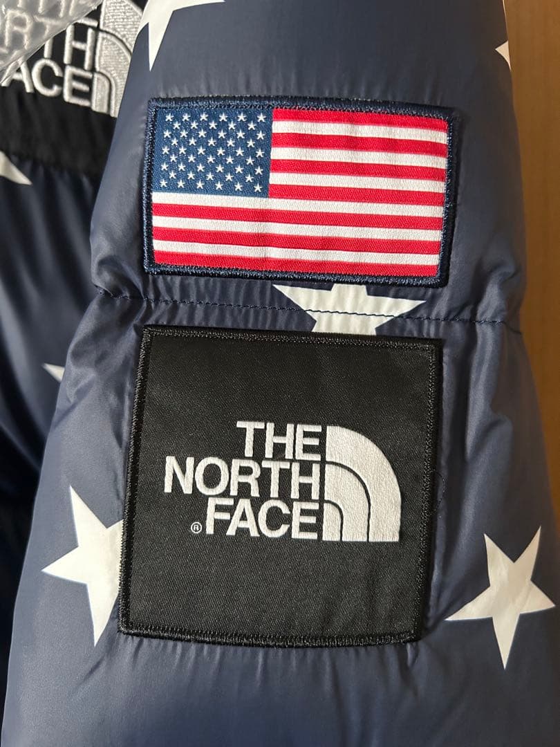 THE NORTH FACE ダウンジャケット 星柄 ネイビー