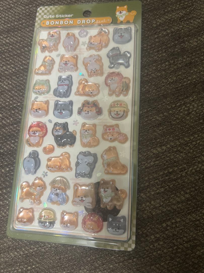 【正規品】ボンボンドロップシール 和柄　7種セット