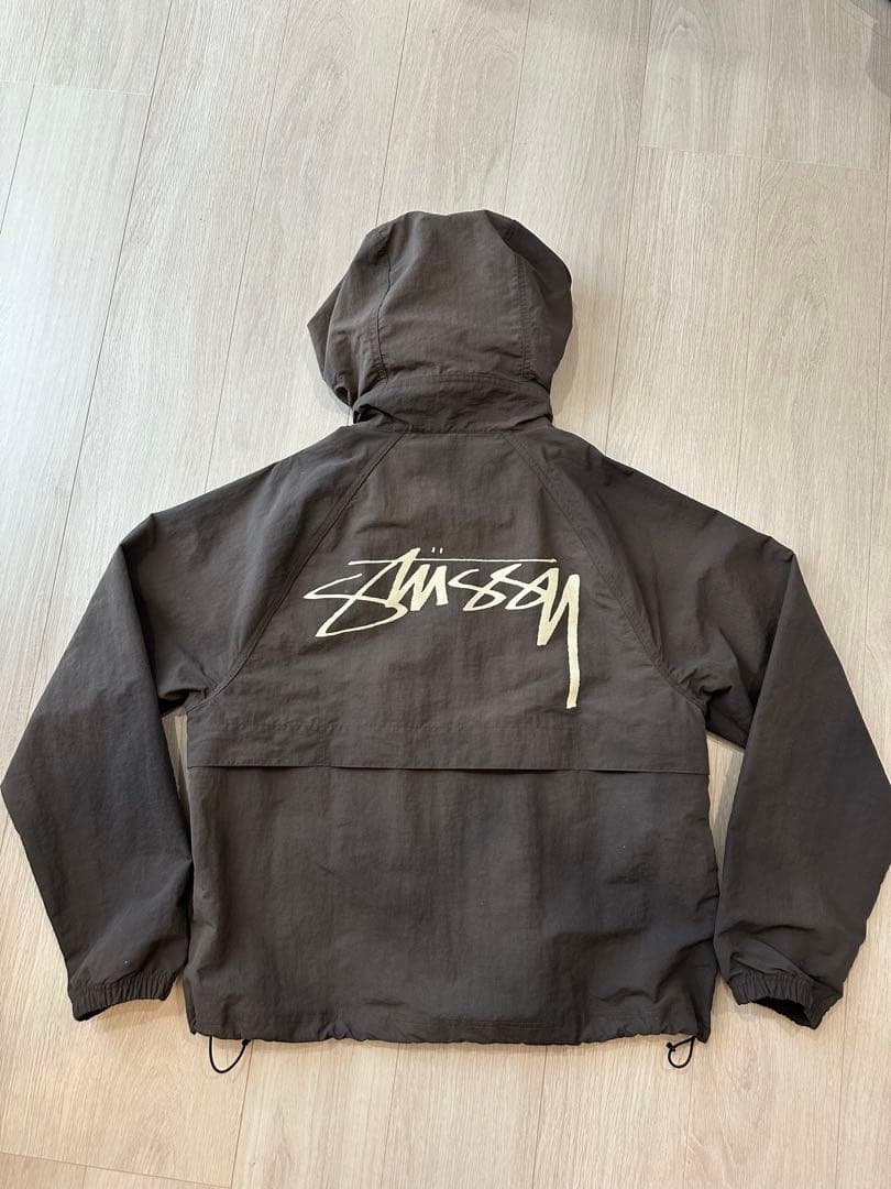 Stussy ビーチシェルジャケット 黒 ブラック 美品 サイズS