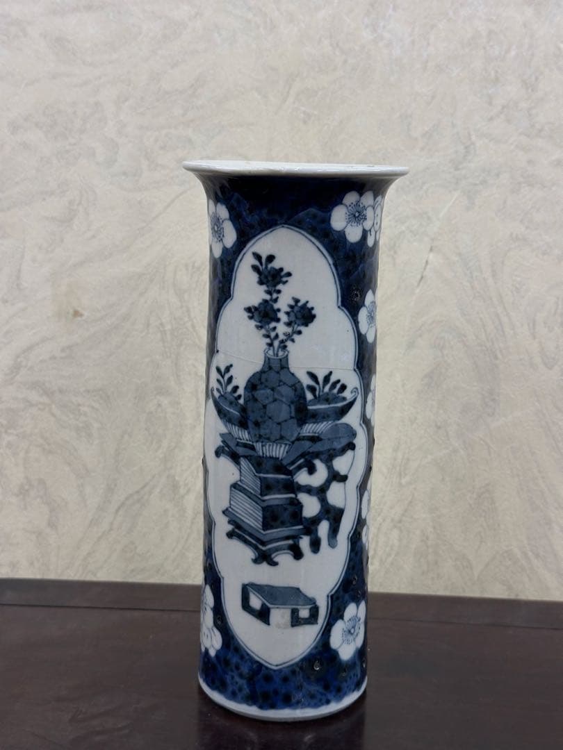 中國古美術 花瓶 康熙年製 置物