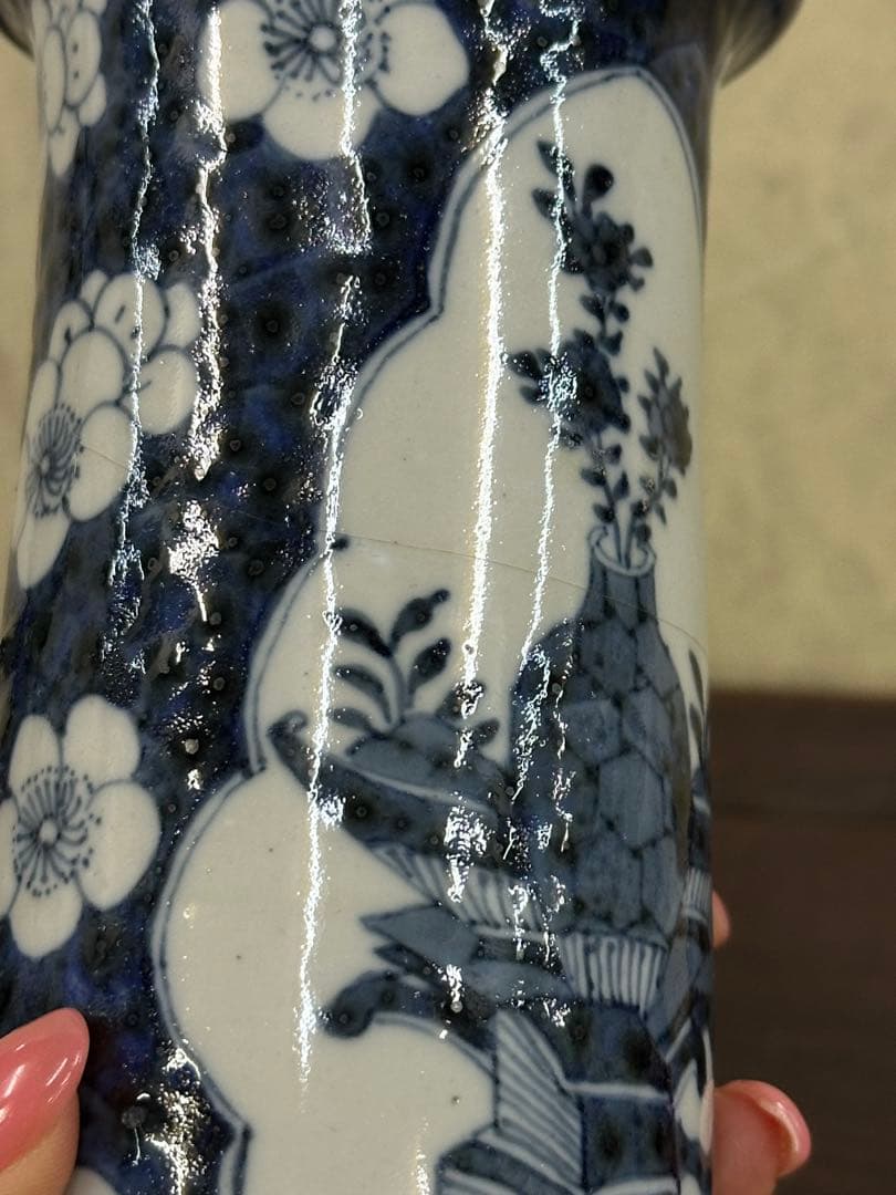 中國古美術 花瓶 康熙年製 置物