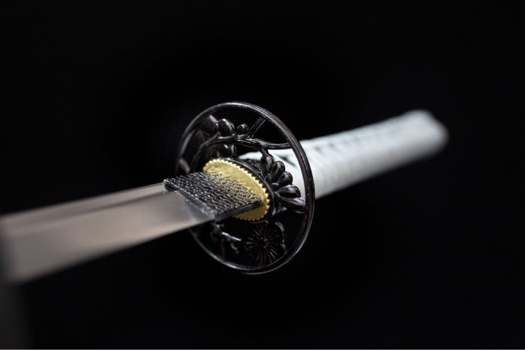 白雪 鉄鍔 日本刀 武具 鑑賞刀 居合刀 模造刀 舞踊刀