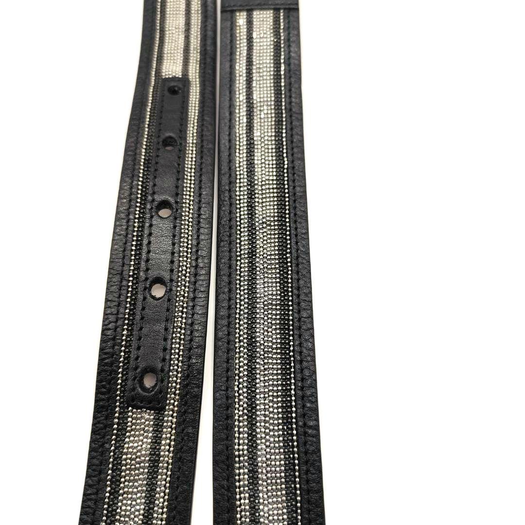 希少！極美品！ブルネロクチネリ モニーレ装飾 レディースベルト ブラック