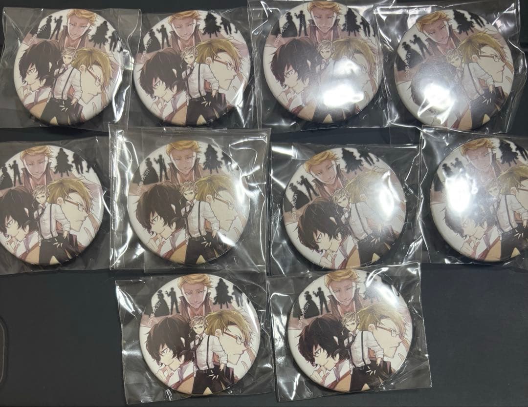 文豪ストレイドッグス　文スト　缶バッジ　原作　2015年　太宰治　中島敦