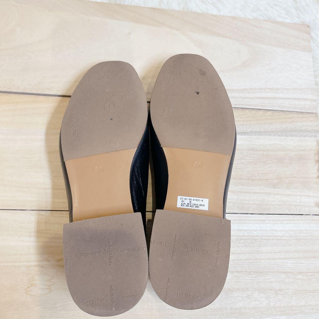 GALERIE VIE LAUREL ギャルリーヴィー スリッポン 本革ブラック