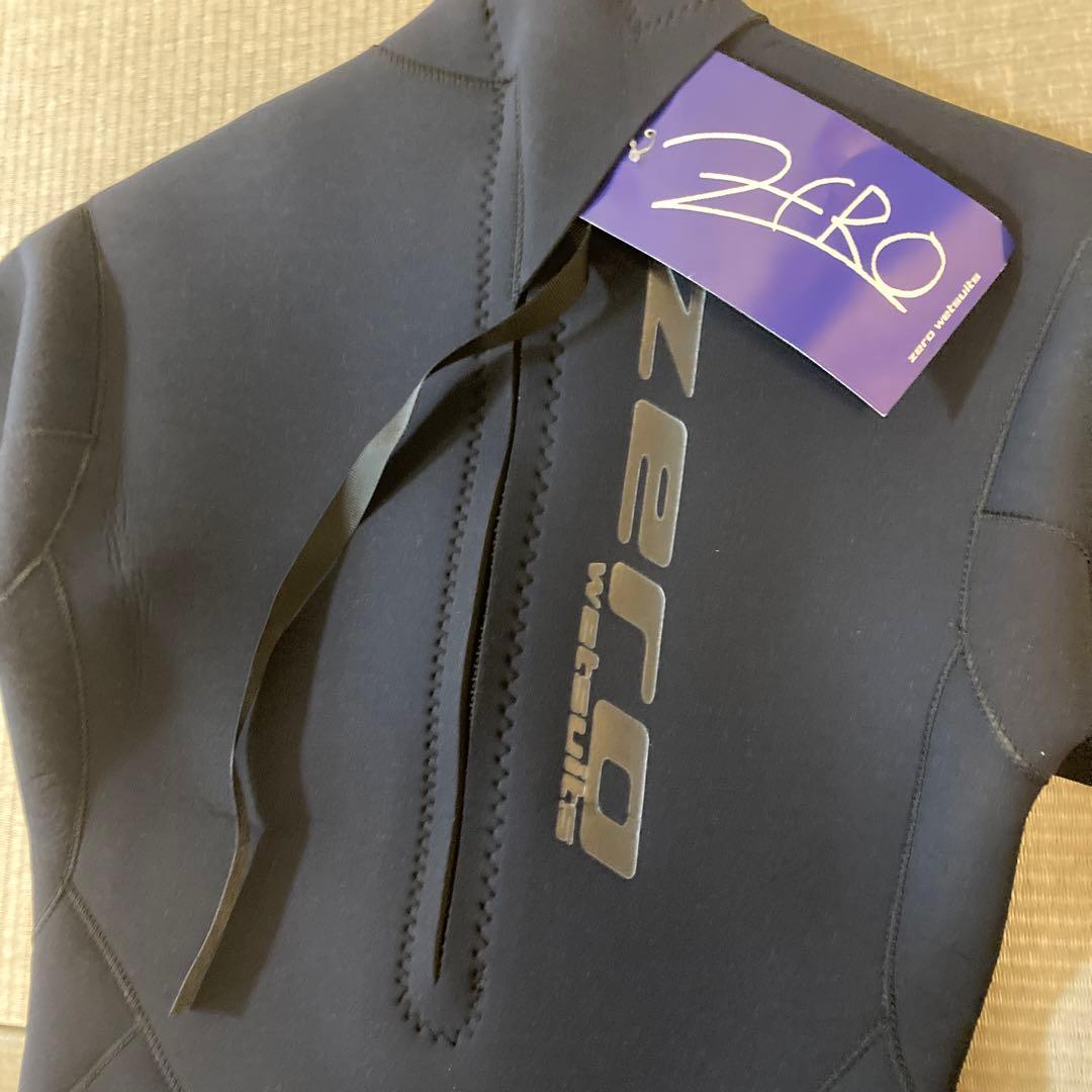 ZERO 半袖 ウェットスーツ M-L黒 ネオプレン