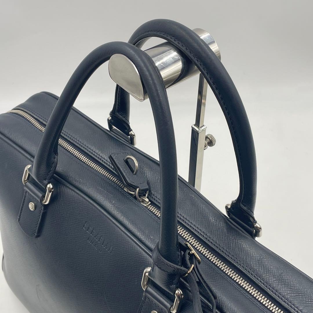 【美品】モンブラン マイスターシュテュックエンボス 本革 ショルダーバッグ