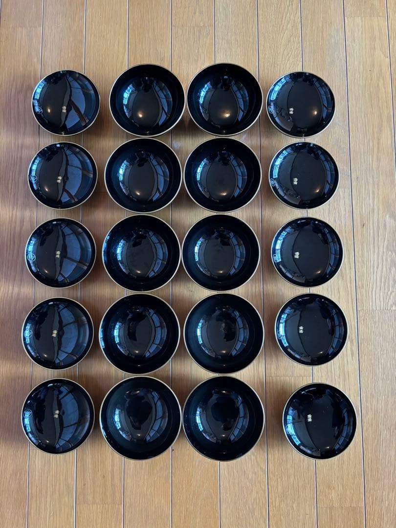 漆器 椀 10個セット 黒色 装飾あり