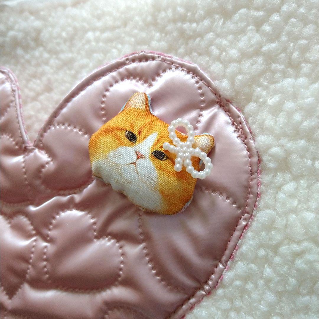 ね*ふ様 コヤンイサムチョン☆スクエアトートバッグ　もこもこボア＆メタルハート